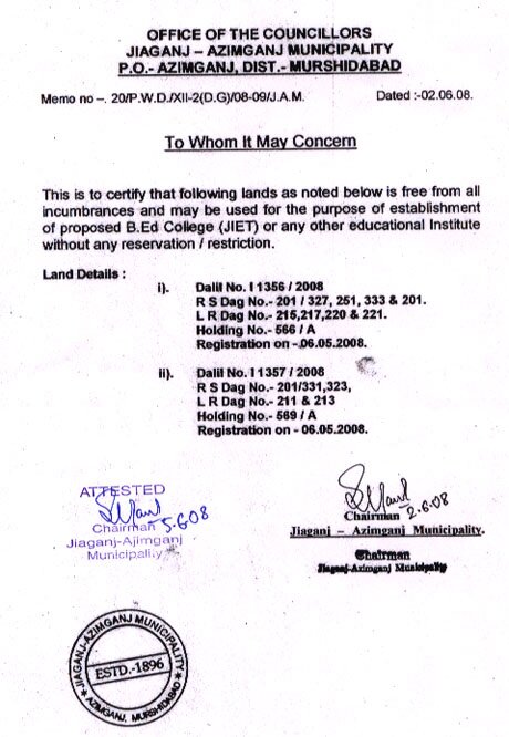 noc non objection certificate